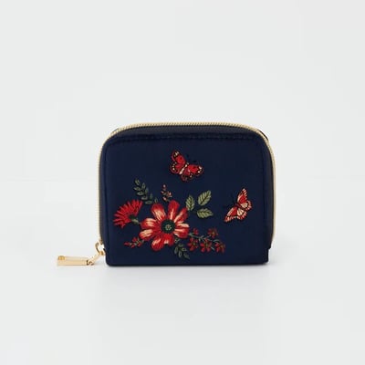 Fable England 花園刺繡小短夾1