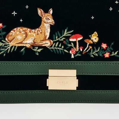 Fable England 小鹿刺繡斜背包5