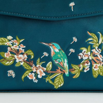 Fable England 翠鳥刺繡托特包4