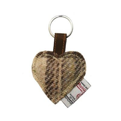 Heather 心形花呢吊飾5