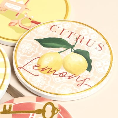 Lisa Angel 繽紛陶瓷杯墊3