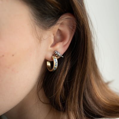 Fable England 勿忘我花耳環1