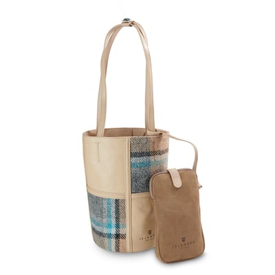 Islander 奢華真皮水桶包15