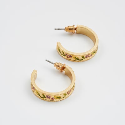 Fable England 黑莓荊棘C形耳環3