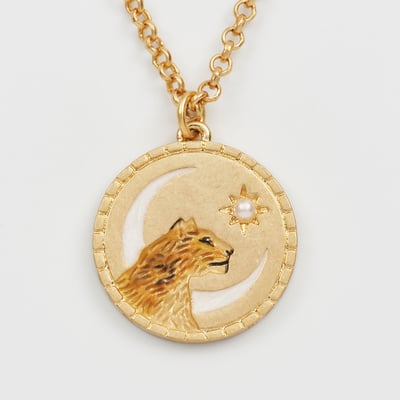 Fable England 獅子圓牌項鍊2