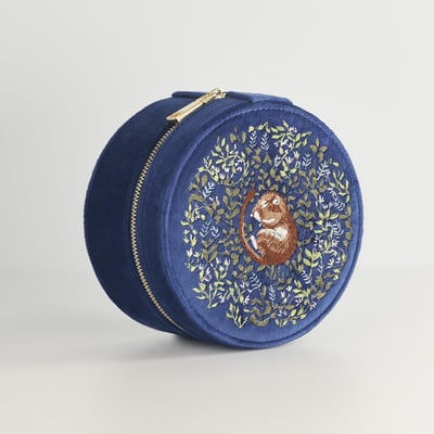 Fable England 睡鼠刺繡飾品盒3