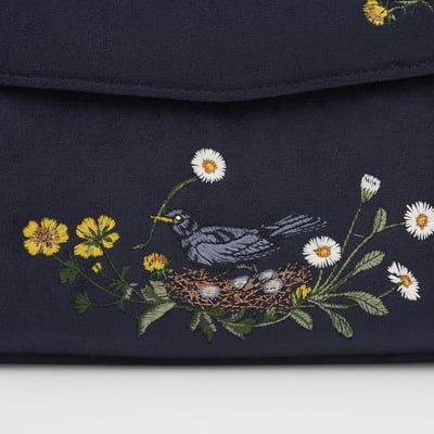 Fable England 黑鳥刺繡托特包4