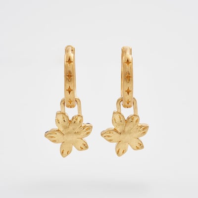 Fable England 夜影花月耳圈耳環5