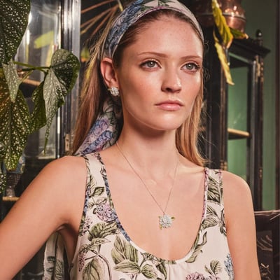 Fable England 繡球花項鍊1