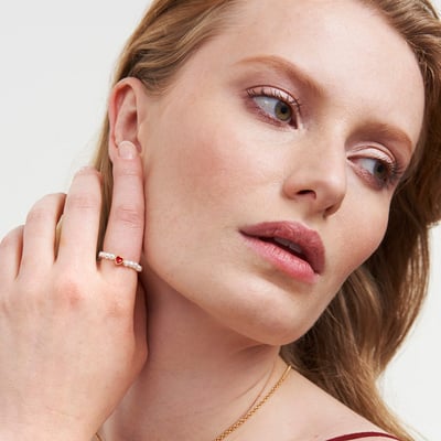 Fable England 珍珠愛心戒指2