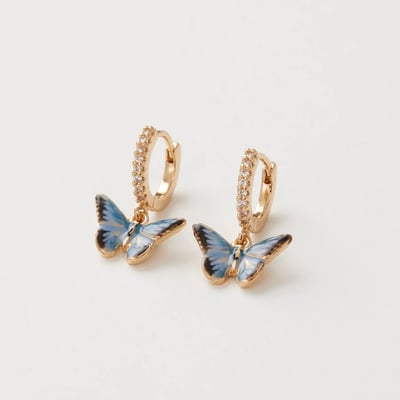 Fable England 藍蝴蝶耳環2