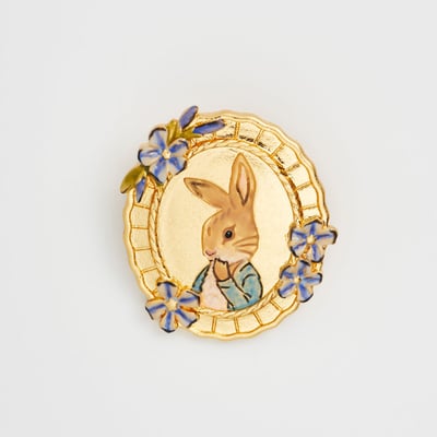 Fable England 彼得兔浮雕胸針2