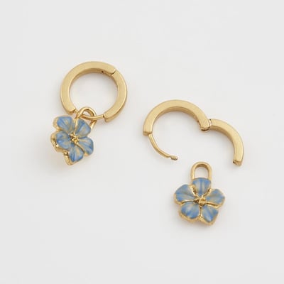 Fable England 勿忘我圈圈耳環4