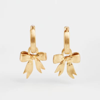 Fable England 蝴蝶結珍珠耳環6