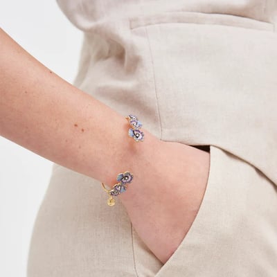 Fable England 三色堇珍珠手環2