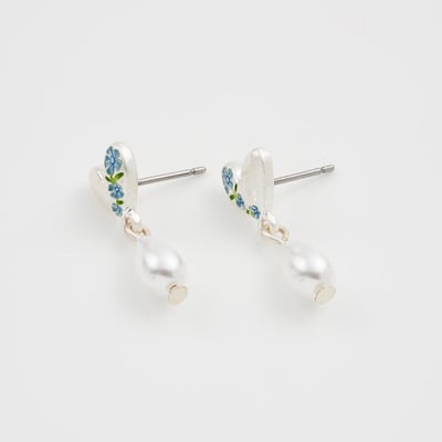 Fable England 勿忘我珍珠耳環5