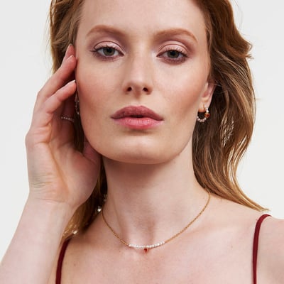 Fable England 珍珠愛心項鍊1