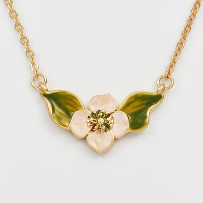 Fable England 罌粟銀蓮花項鍊1