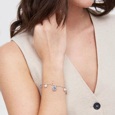 Fable England 三色堇珍珠手鍊2