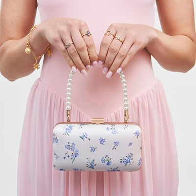 Fable England 勿忘我珍珠手提包1