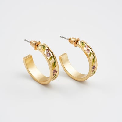 Fable England 黑莓荊棘C形耳環1