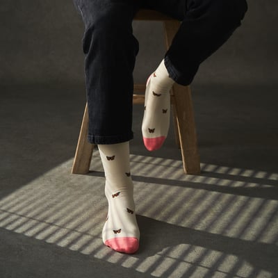 Kosi 蝴蝶觸感襪4