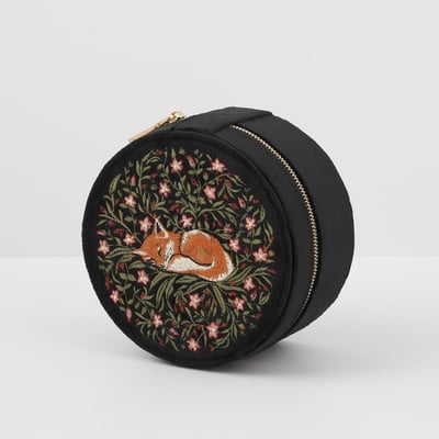 Fable England 夜影狐狸刺繡飾品盒5