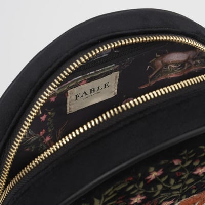 Fable England 夜影狐狸刺繡圓形包6