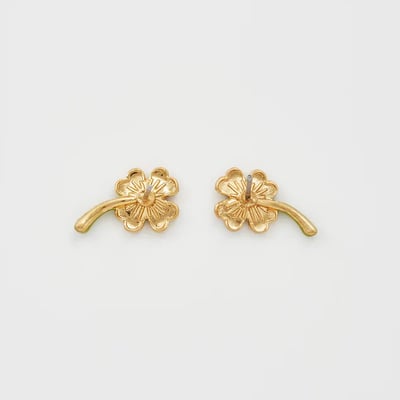 Fable England 幸運草珍珠耳環4