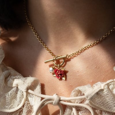 Fable England 英倫玫瑰OT項鍊1