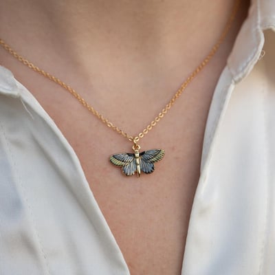 Fable England 藝術蝴蝶項鍊1
