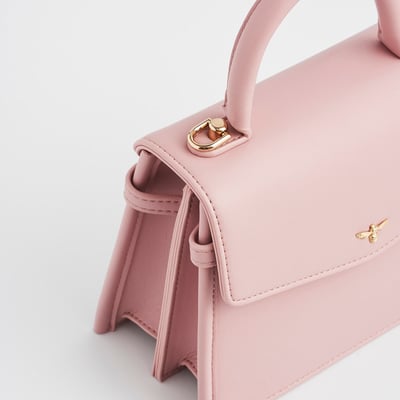 Fable England 粉色絲巾托特包4