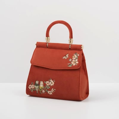 Fable England 愛情鳥刺繡托特包3