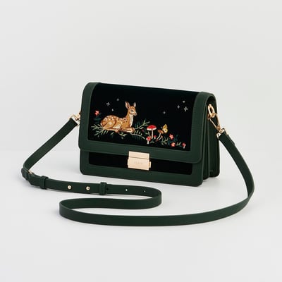 Fable England 小鹿刺繡斜背包4