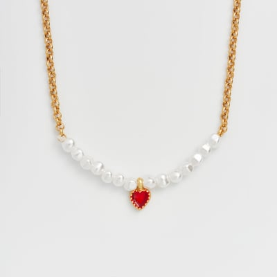 Fable England 珍珠愛心項鍊2
