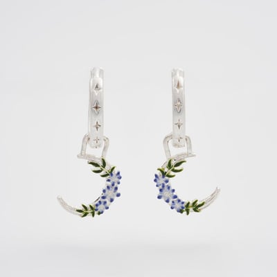 Fable England 夜影花月耳圈耳環3