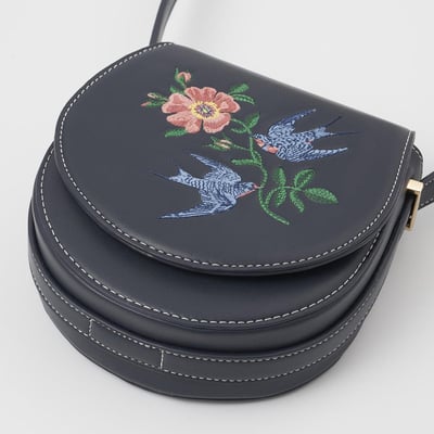 Fable England 燕子刺繡馬鞍包6