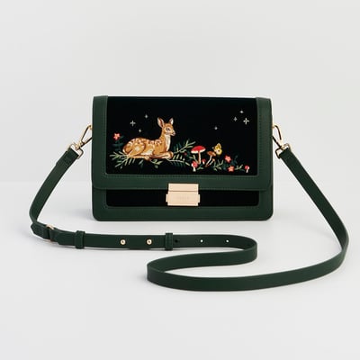 Fable England 小鹿刺繡斜背包2