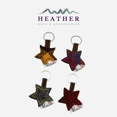 Heather 星星花呢吊飾1