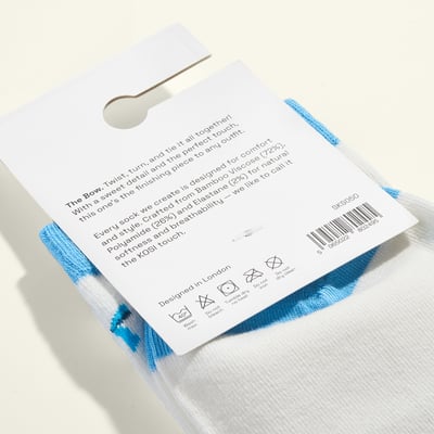 Kosi 蝴蝶結觸感襪3