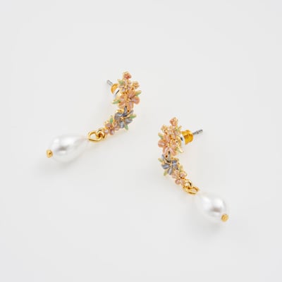 Fable England 扶桑花珍珠耳環5