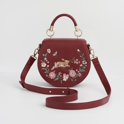 Fable England 奔跑兔刺繡馬鞍包2