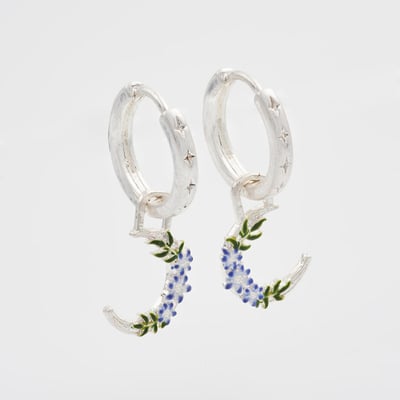 Fable England 夜影花月耳圈耳環1