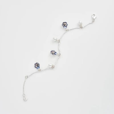 Fable England 三色堇珍珠手鍊5