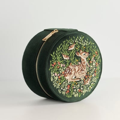 Fable England 小鹿刺繡飾品盒3