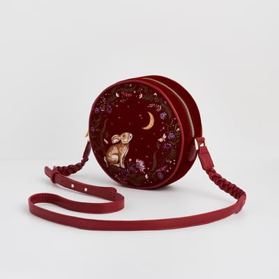 Fable England 星望兔刺繡圓形包3