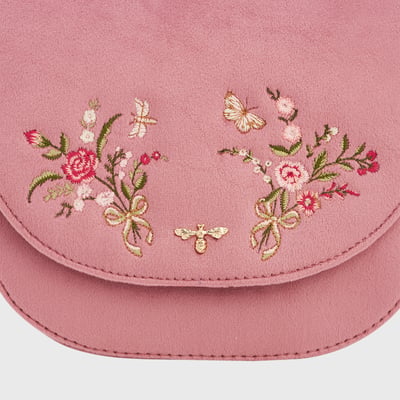 Fable England 花卉刺繡馬鞍包4