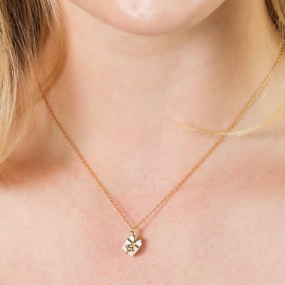 Lisa Angel 金色禮物盒項鍊2