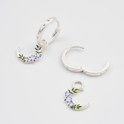 Fable England 夜影花月耳圈耳環4