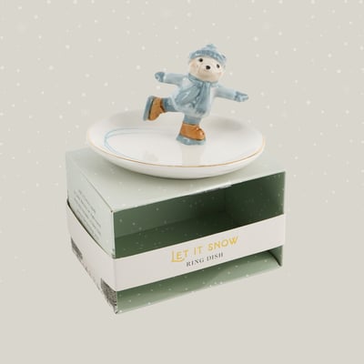 CGB 滑冰小熊飾品盤1